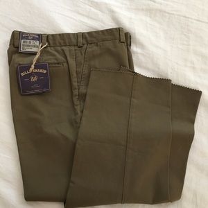 Bill's Khakis twill khaki pants, 34" olive green.